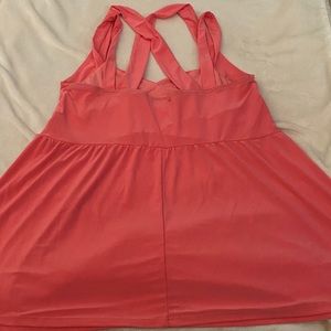 Torrid coral crisscross babydoll top